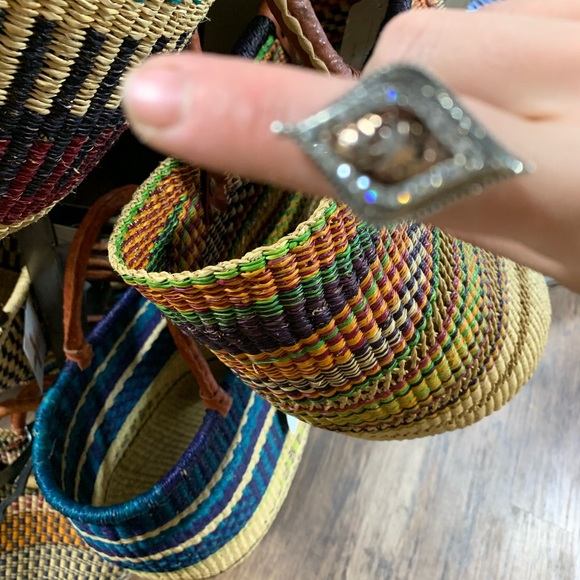 Turkish Jewelry SET 925s Topaz Rose gold Paisley earrings Cottagecore - Picture 4 of 7